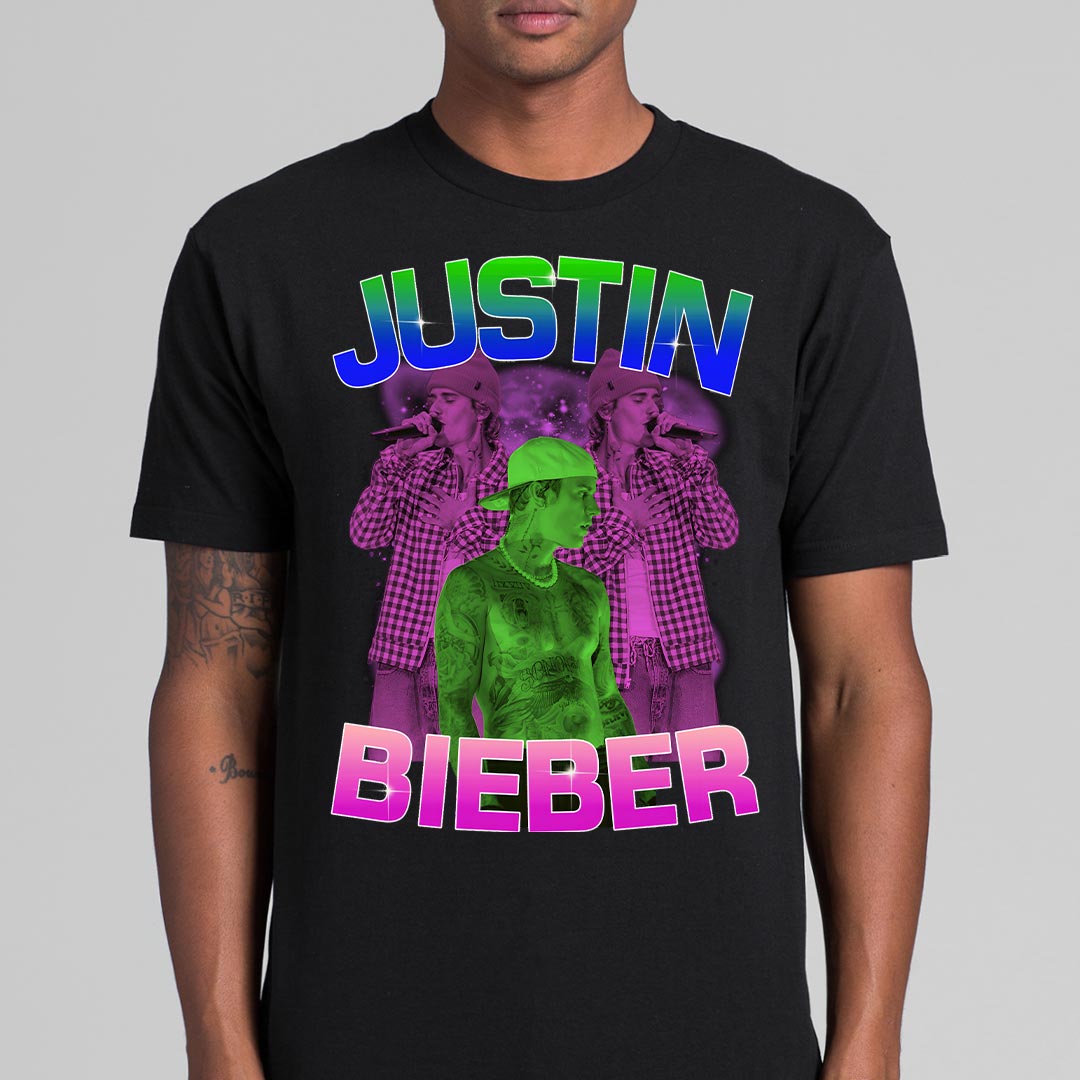 Justin Bieber V4 T-Shirt Artist Family Fan Music Pop Culture