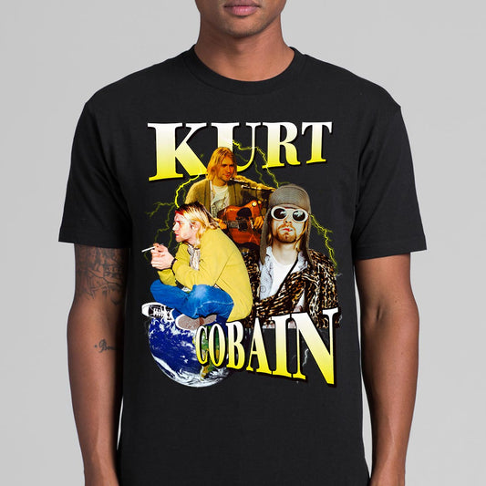 Kurt Cobain T-Shirt Band Family Tee Music Rock And Roll