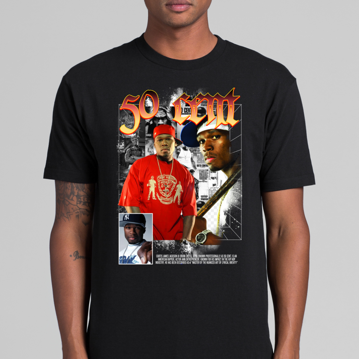 50 Cent V2 T-Shirt Rapper Family Fan Music Hip Hop Culture