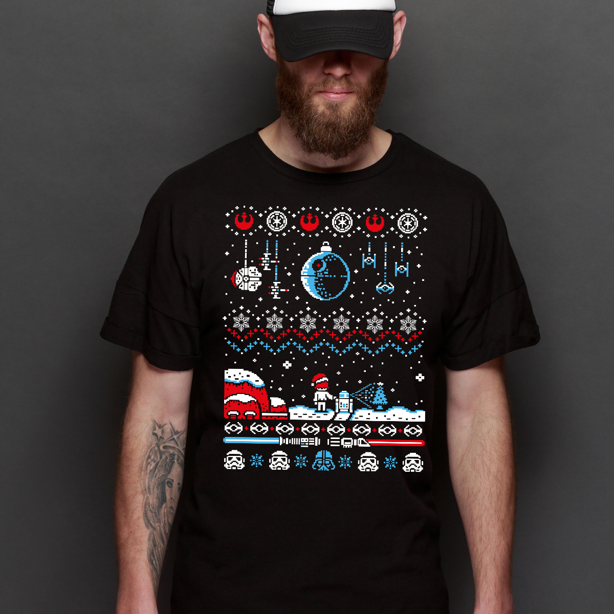 Star Wars Christmas V3 T-Shirt Movie Tee