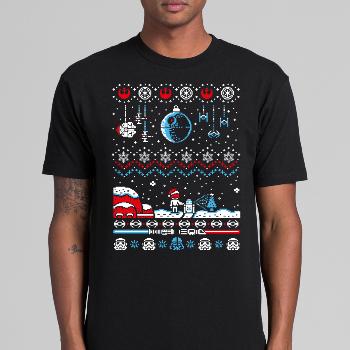 Star Wars Christmas V3 T-Shirt Movie Tee