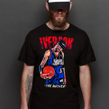 Allen Iverson V3 NBA T-Shirt Sport Athlete Family Tee