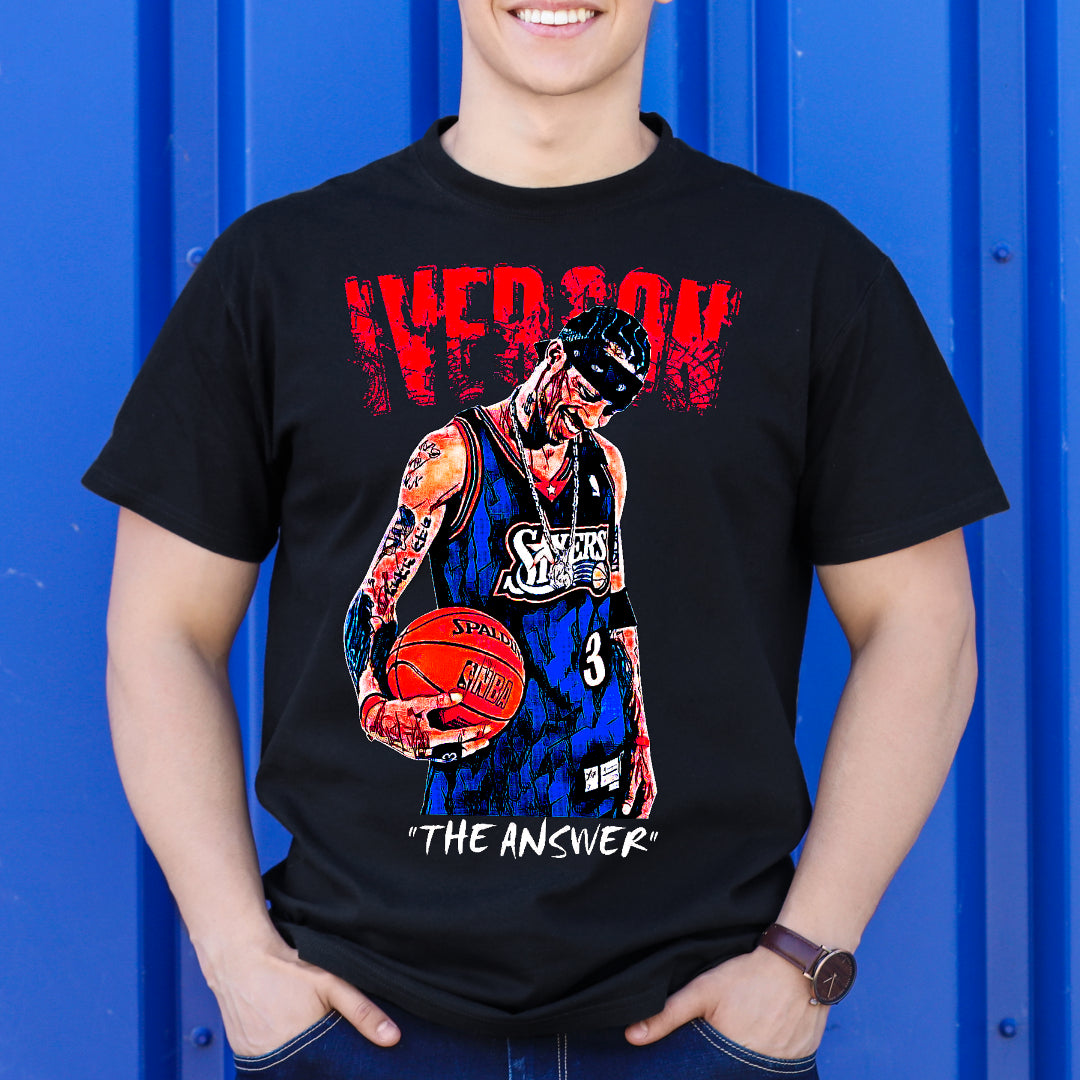 Allen Iverson V3 NBA T-Shirt Sport Athlete Family Tee