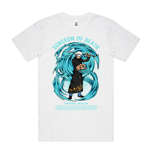 One Piece Trafalgar D. Water Law T-shirt Japanese Anime Tee
