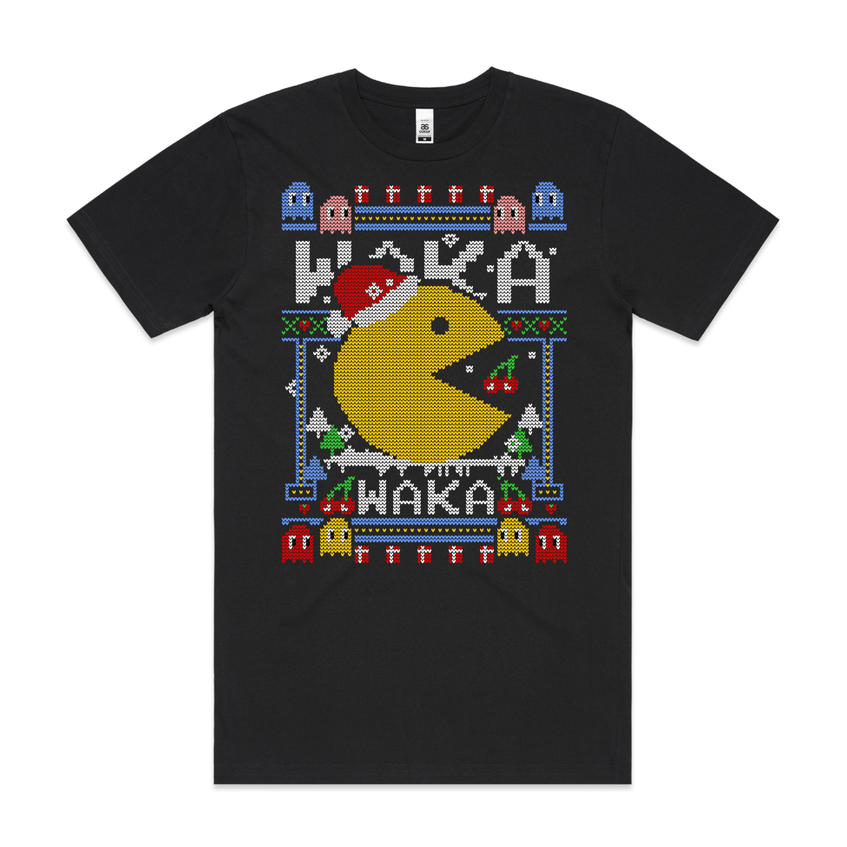 Pac-Man Christmas T-Shirt Arcade Tee