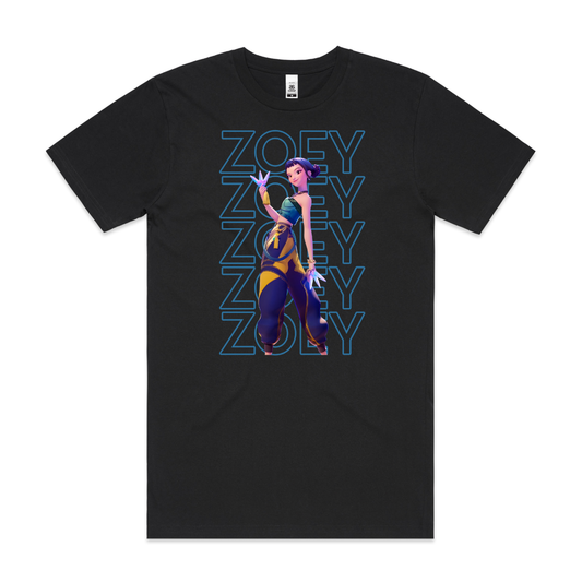 K-pop Demon Hunters Zoey T-shirt Animation Movie Tee