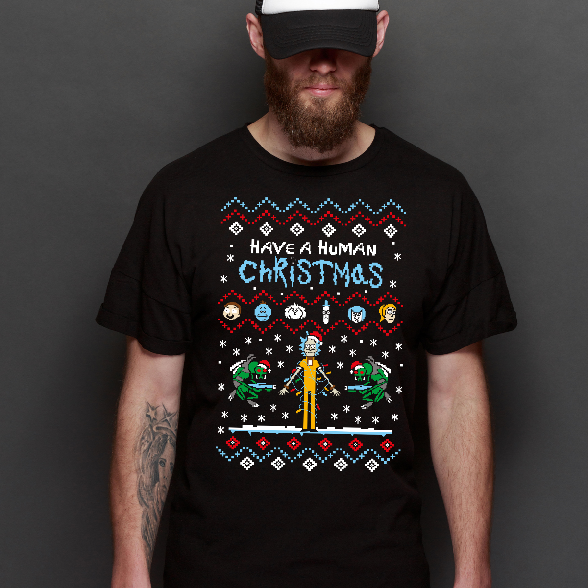 Rick and Morty Christmas T-Shirt Cartoon Tee