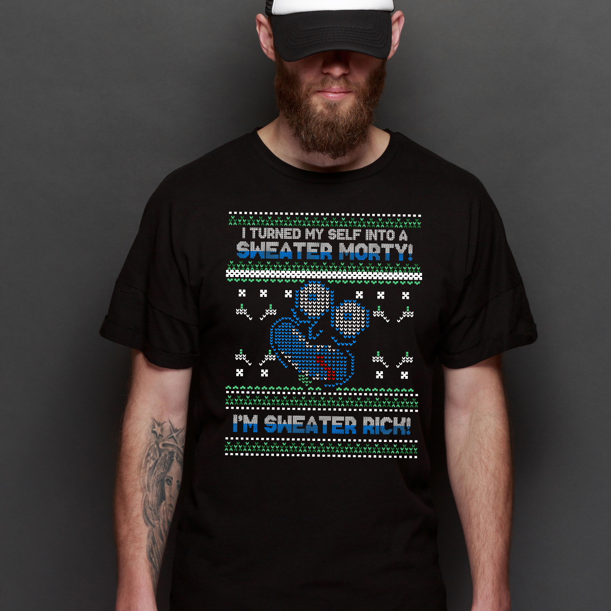 Rick and Morty Christmas V2 T-Shirt Cartoon Tee