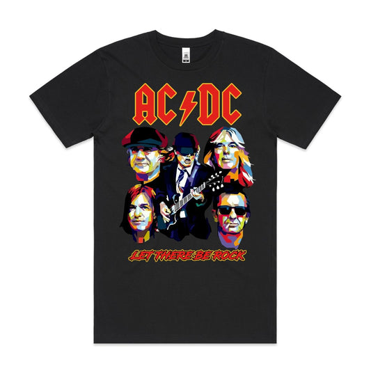 AC/DC V4 T-Shirt Band Family Tee Music Rock And Roll