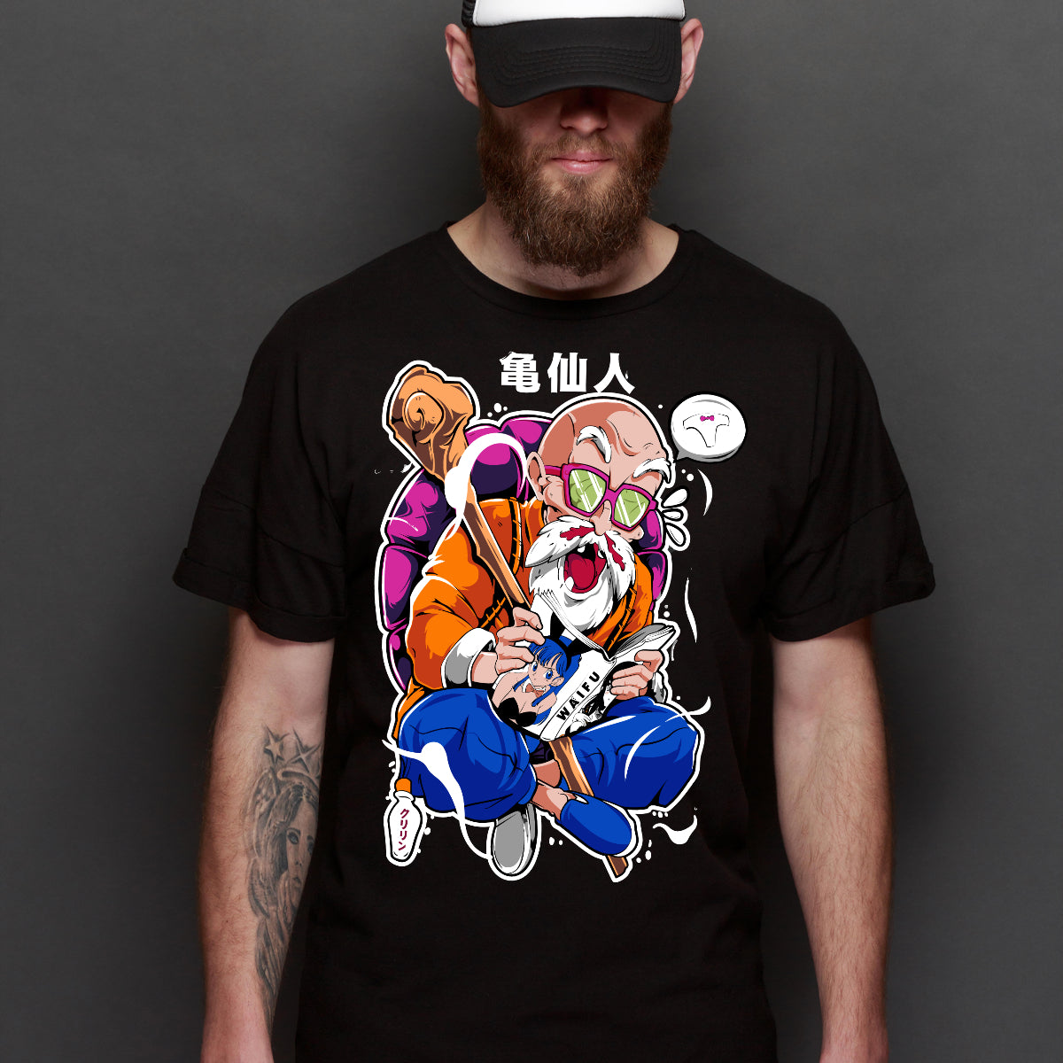 Dragon Ball Z Master Roshi T-Shirt Japanese Anime Tee