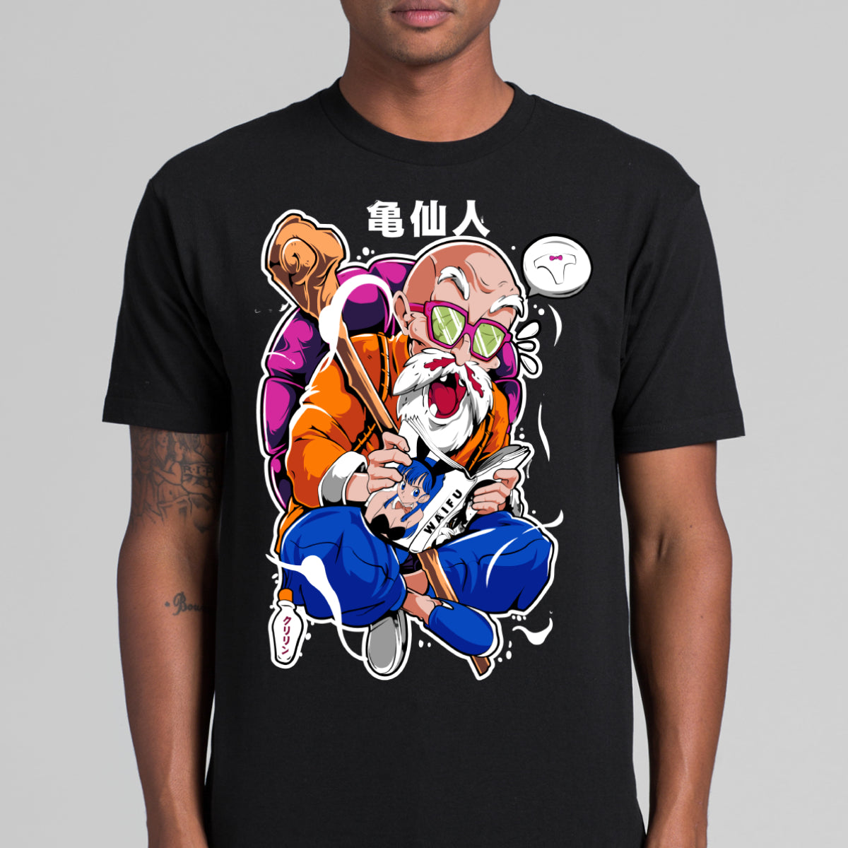 Dragon Ball Z Master Roshi T-Shirt Japanese Anime Tee