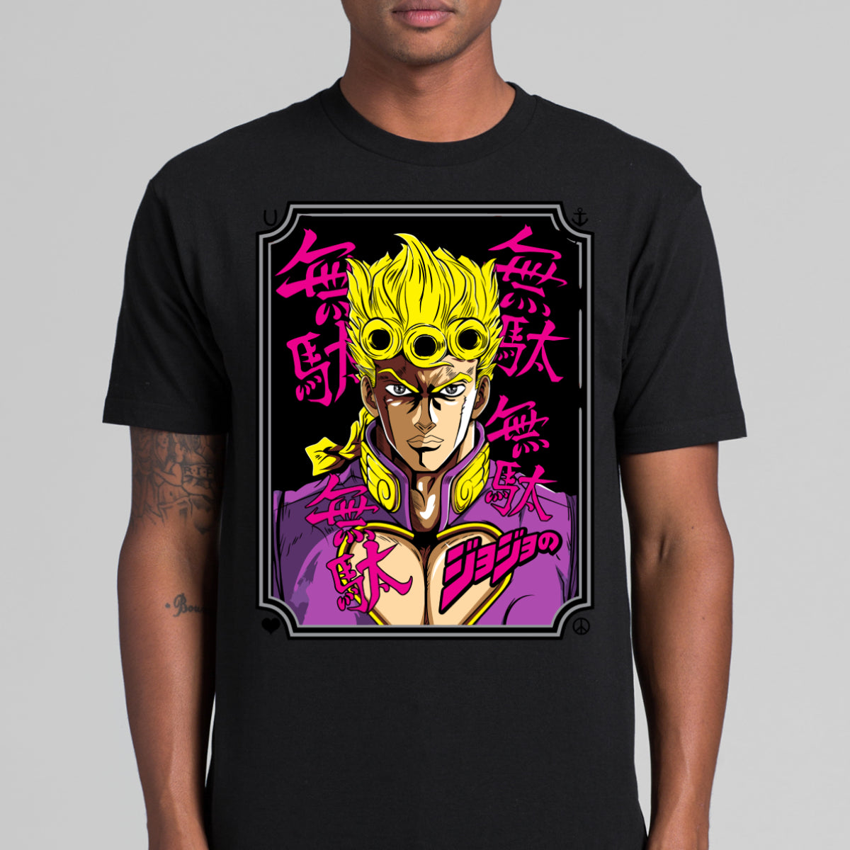JoJo's Bizarre Adventure Giorno Giovanna T-shirt Japanese Anime