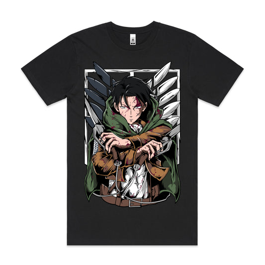 Attack On Titan V3 Levi T-shirt Japanese Anime Tee