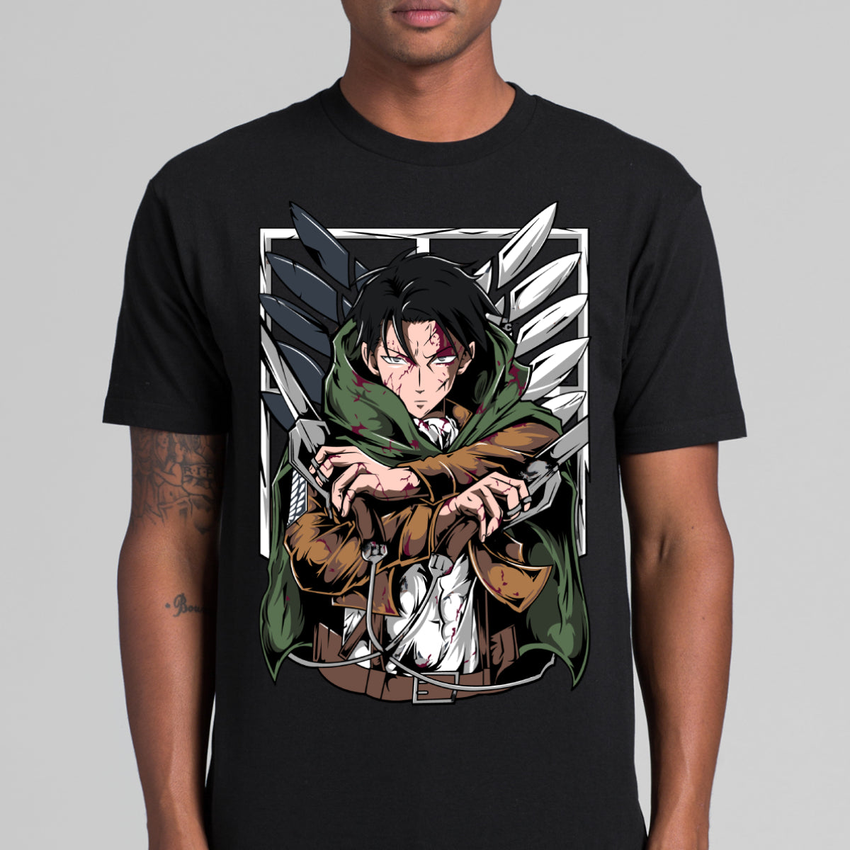 Attack On Titan V3 Levi T-shirt Japanese Anime Tee