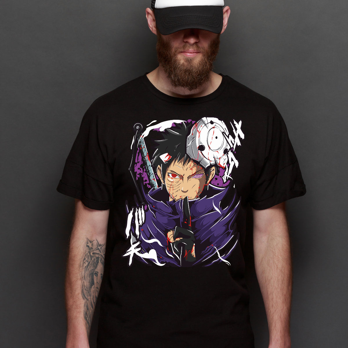 Naruto Obito Uchiha Ver4 T-Shirt Japanese Anime Tee