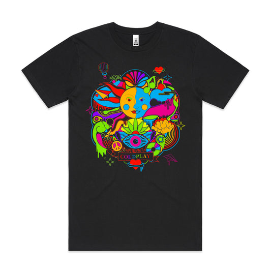 Coldplay V3 T-Shirt Band Family Tee Music Rock and Roll