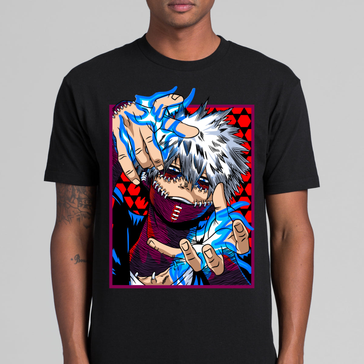 My Hero Academia Todoroki Toya Dabi T-shirt Japanese anime Tee