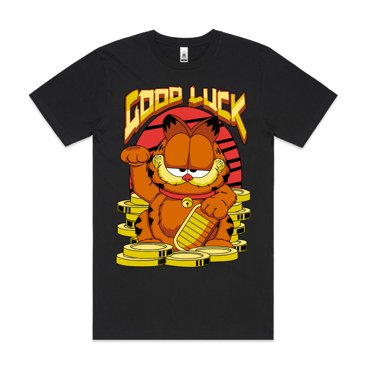 Garfield Good Luck Cat T-Shirt Funny Tee