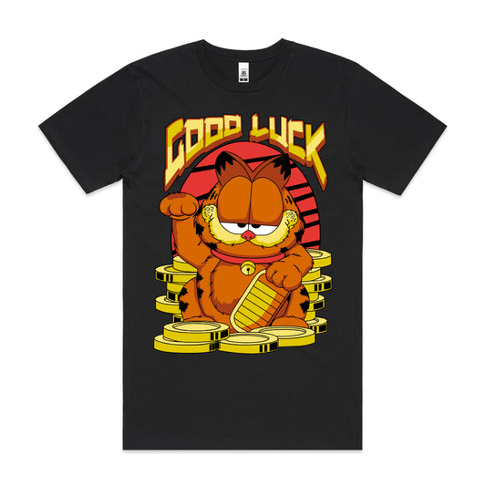 Garfield Good Luck Cat T-Shirt Funny Tee