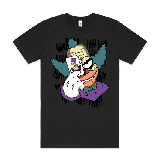 The Simpsons Krusty The Clown as Joker T-Shirt Funny Tee