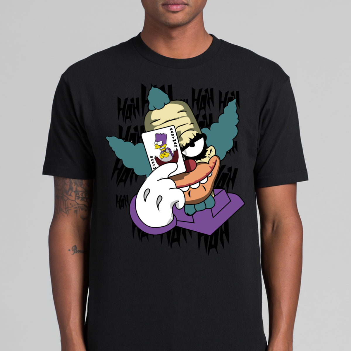 The Simpsons Krusty The Clown as Joker T-Shirt Funny Tee