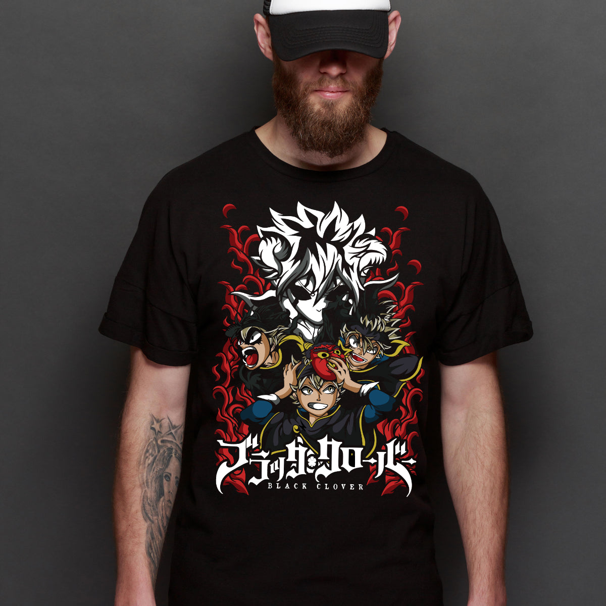 Black Clover V10 T-shirt Japanese Anime Tee