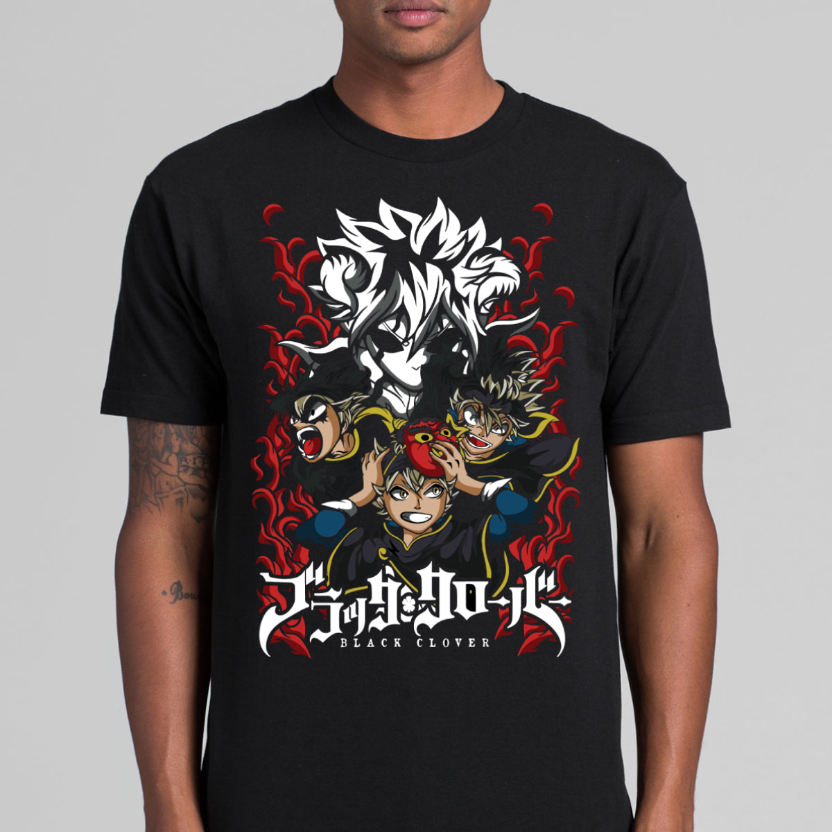 Black Clover V10 T-shirt Japanese Anime Tee