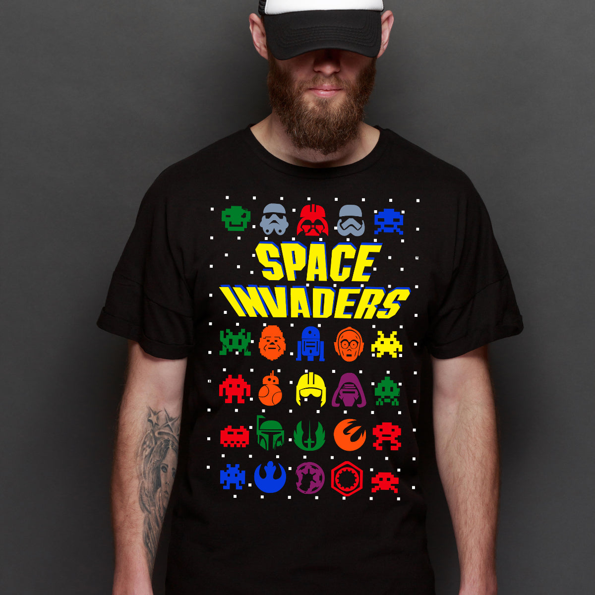 Space Invaders T-Shirt Game Arcade Tee