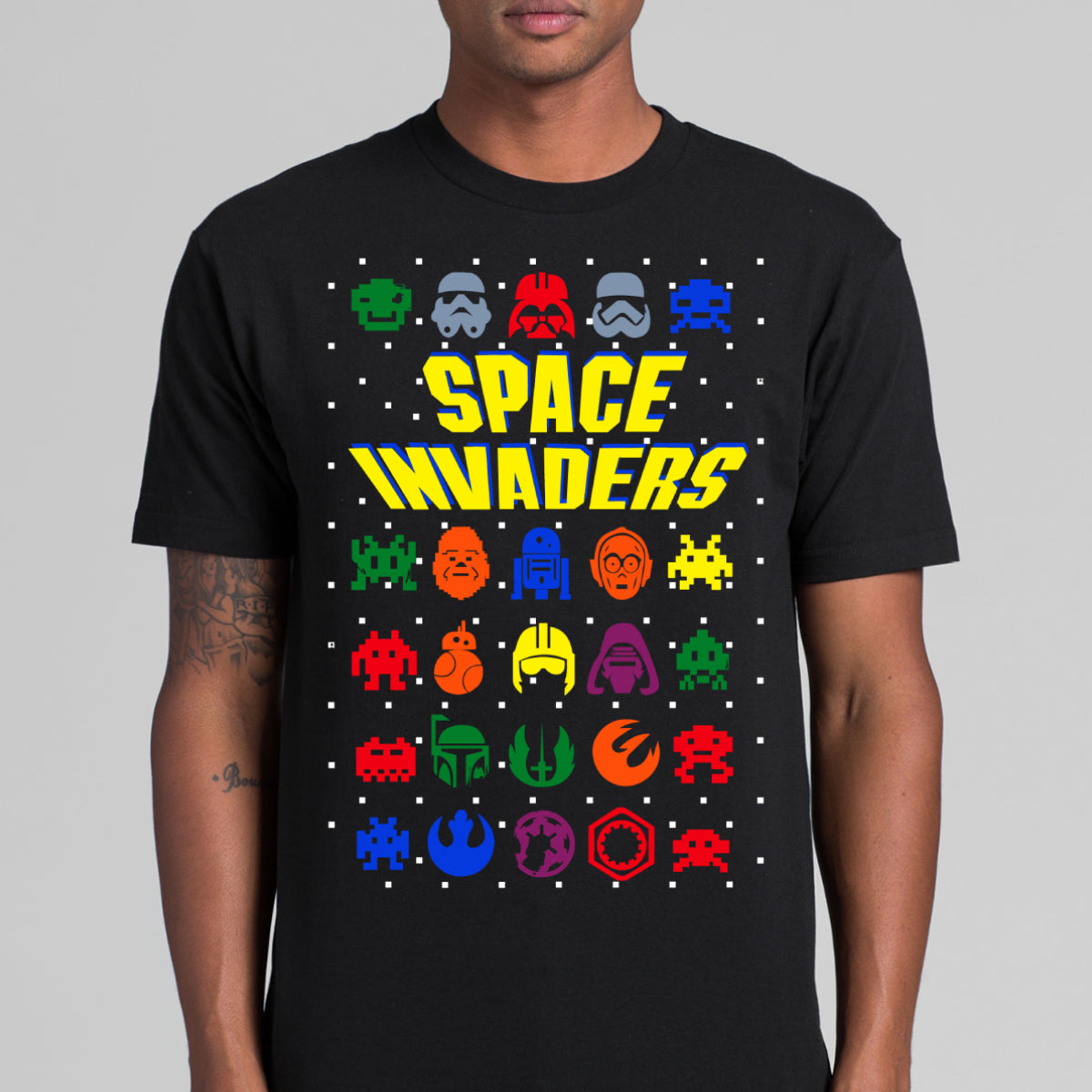 Space Invaders T-Shirt Game Arcade Tee