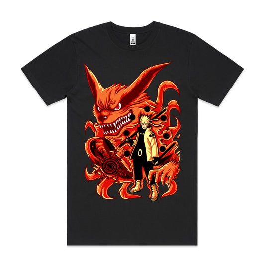 Naruto Kurama Nine-Tailed Fox T-shirt Japanese Anime Tee