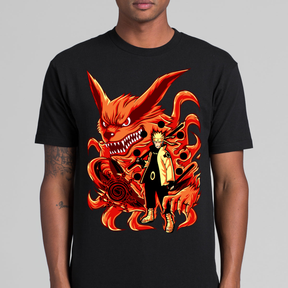 Naruto Kurama Nine-Tailed Fox T-shirt Japanese Anime Tee