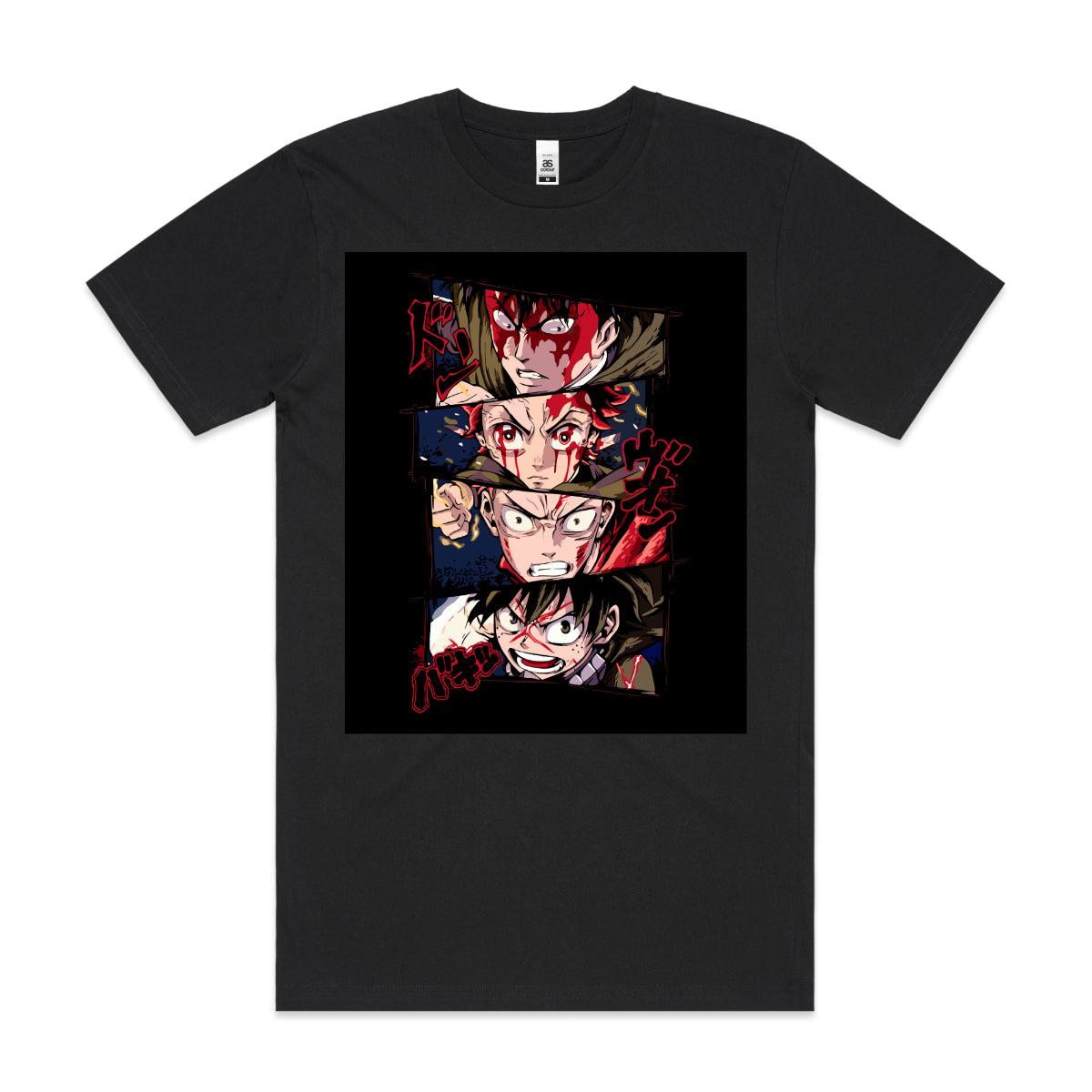 Levi x Tanjiro x Itadori x Midoriya T-shirt Japanese Anime Tee