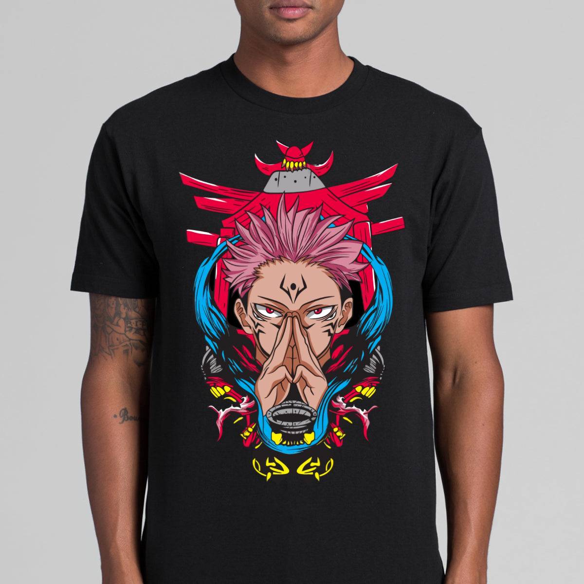 jujutsu kaisen V23 Ryomen Sukuna T-Shirt Japanese Anime Tee