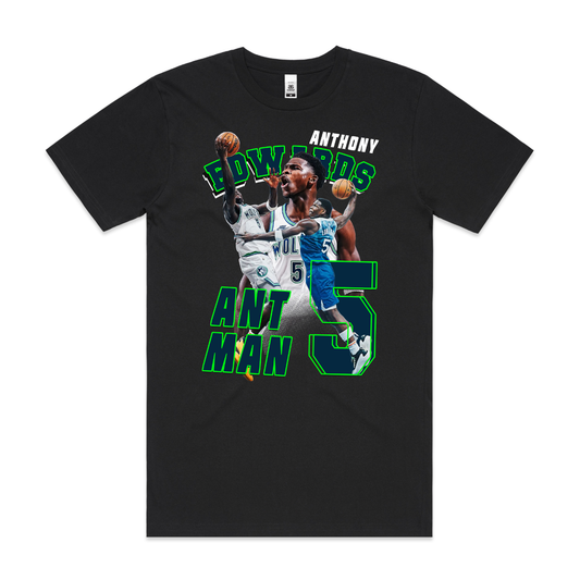 Anthony Edwards Ant Man V4 NBA T-Shirt Sport Athlete Family Tee