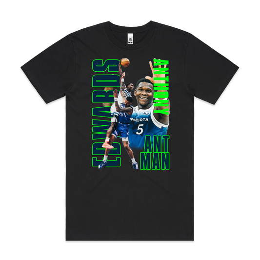 Anthony Edwards Ant Man V5 NBA T-Shirt Sport Athlete Family Tee