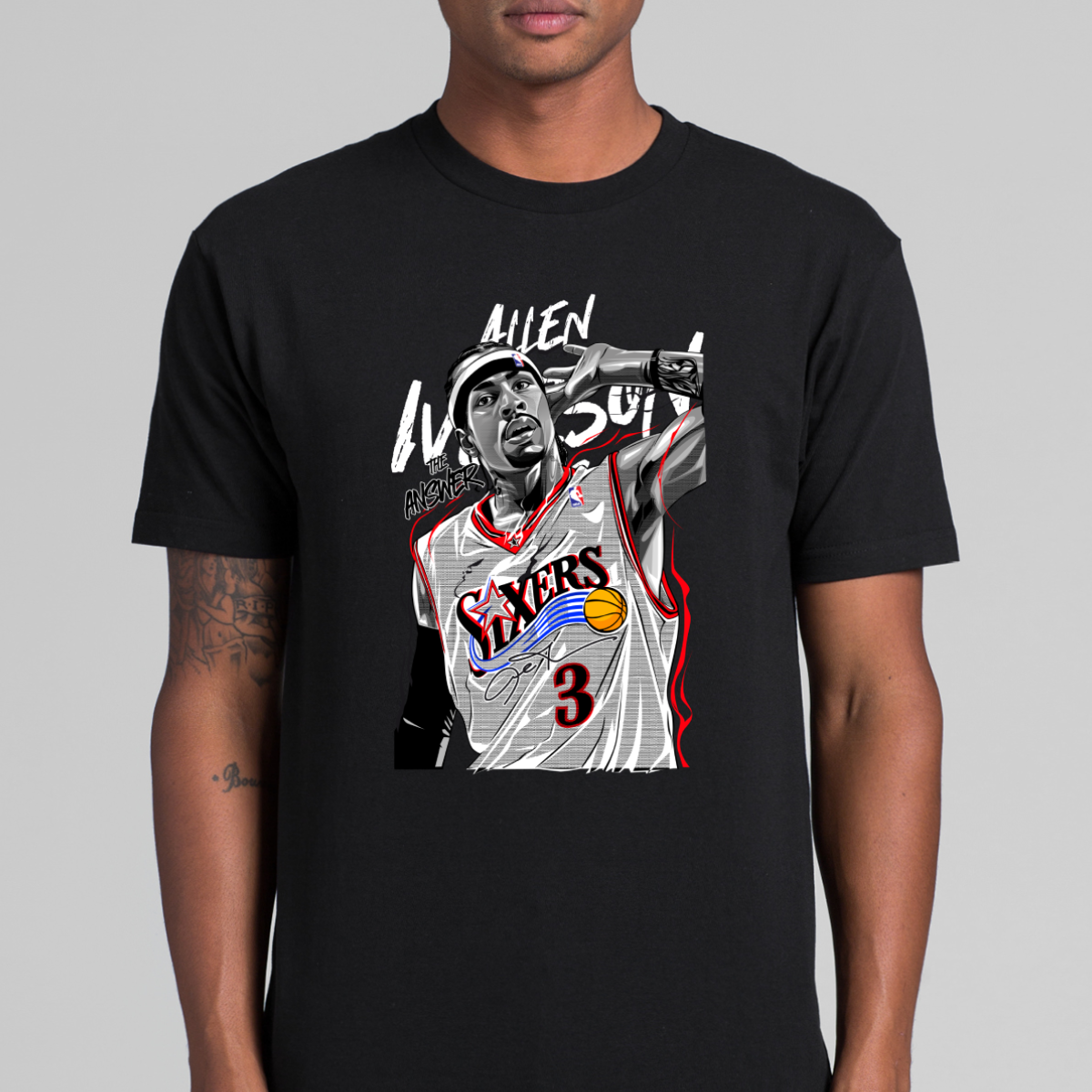 Allen Iverson V12 NBA T-Shirt Sport Athlete Family Tee