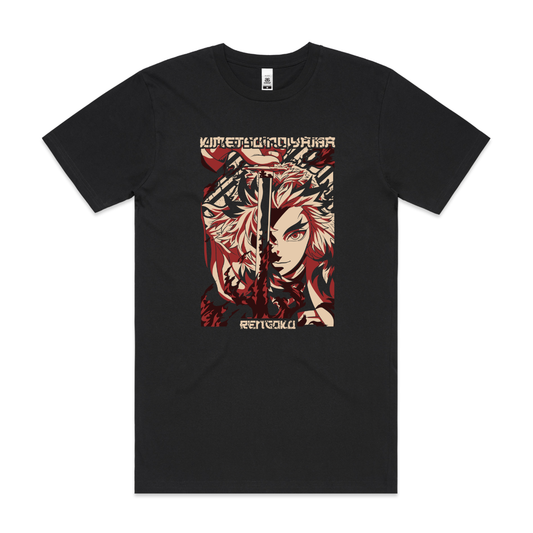 Demon Slayer Kyojuro Rengoku Ver12 T-Shirt Japanese Anime Tee