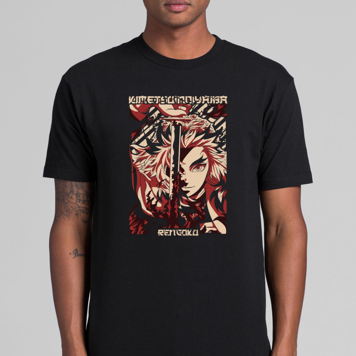 Demon Slayer Kyojuro Rengoku Ver12 T-Shirt Japanese Anime Tee