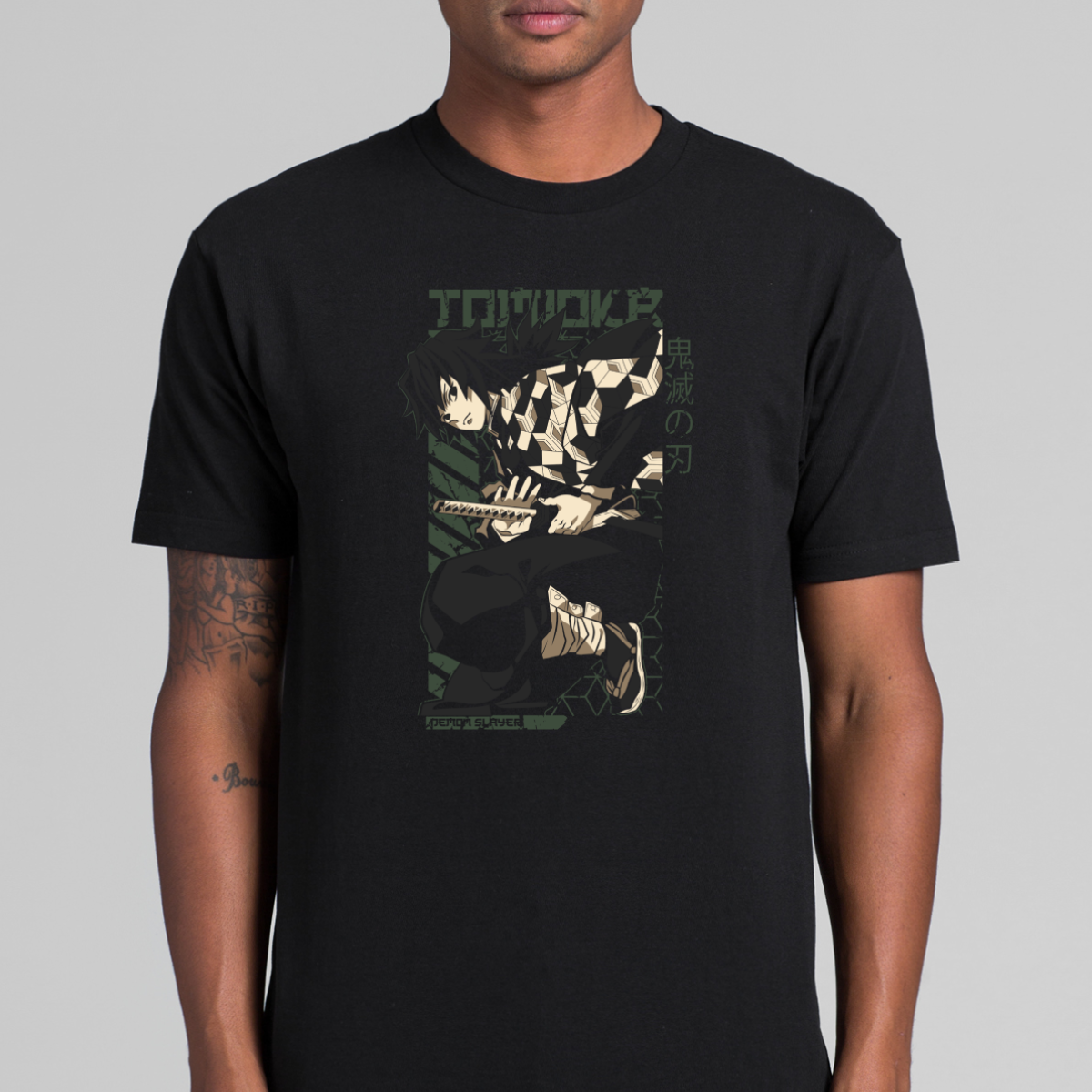 Demon Slayer Giyu Tomioka V3 T-Shirt Japanese Anime Tee