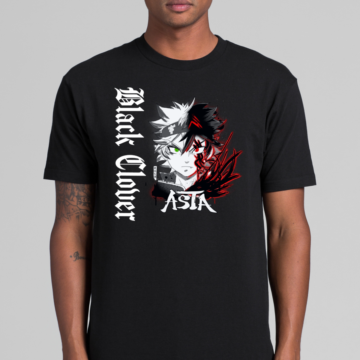 Black Clover Asta V4 T-Shirt Japanese Anime Tee