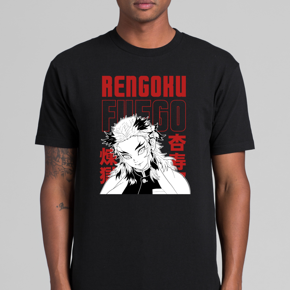 Demon Slayer Kyojuro Rengoku Ver10 T-Shirt Japanese Anime Tee