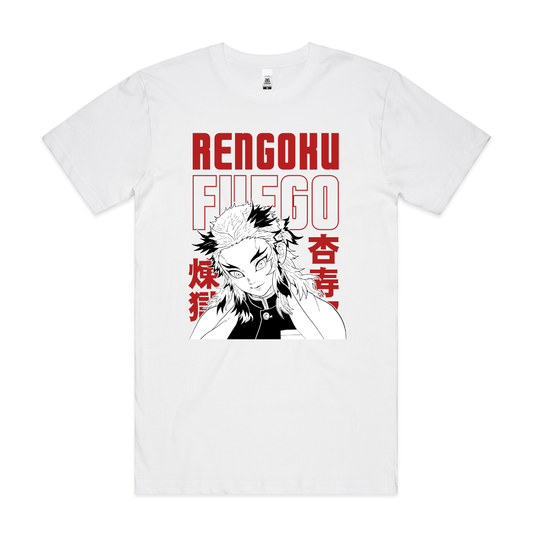 Demon Slayer Kyojuro Rengoku Ver10 T-Shirt Japanese Anime Tee