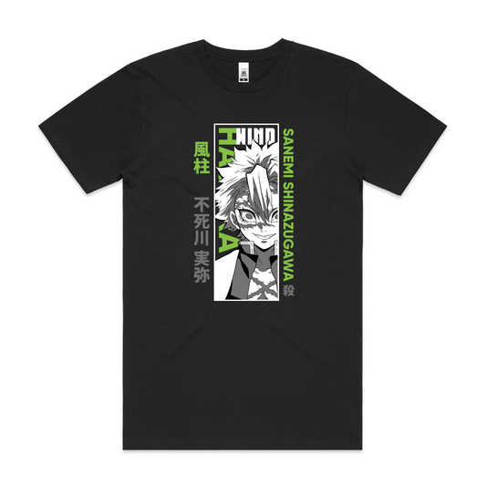 Demon Slayer Sanemi Shinazugawa T-Shirt Japanese Anime Tee