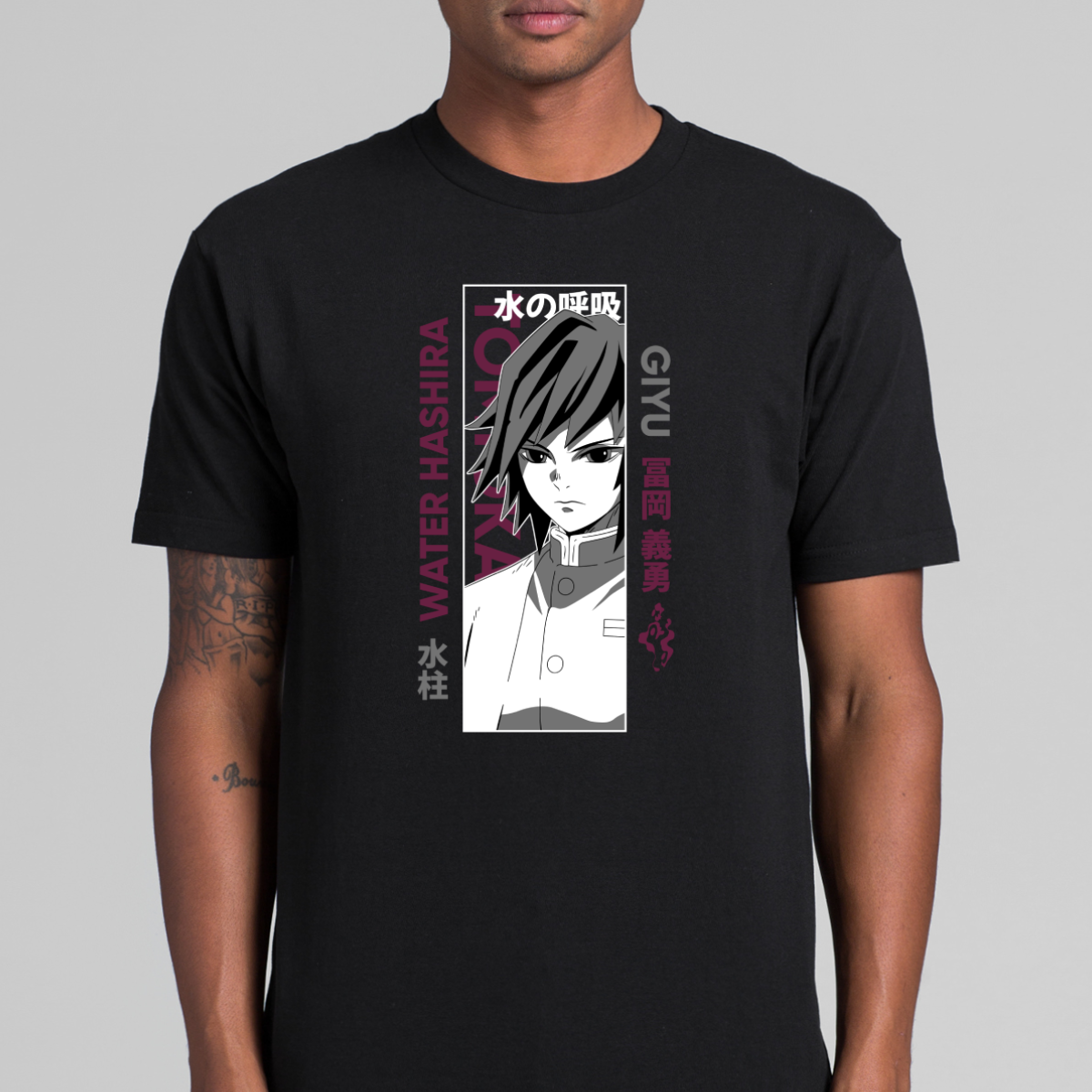 Demon Slayer Giyu Tomioka V2 T-Shirt Japanese Anime Tee