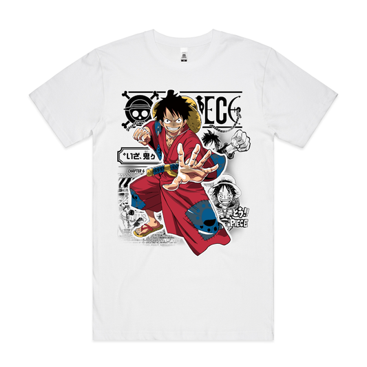 One Piece V39 Luffy T-Shirt Japanese Anime Tee