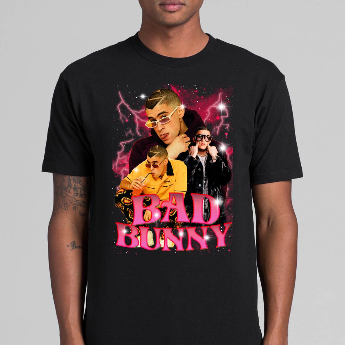 Bad Bunny V4 T-Shirt Rapper Family Fan Music Hip Hop Culture