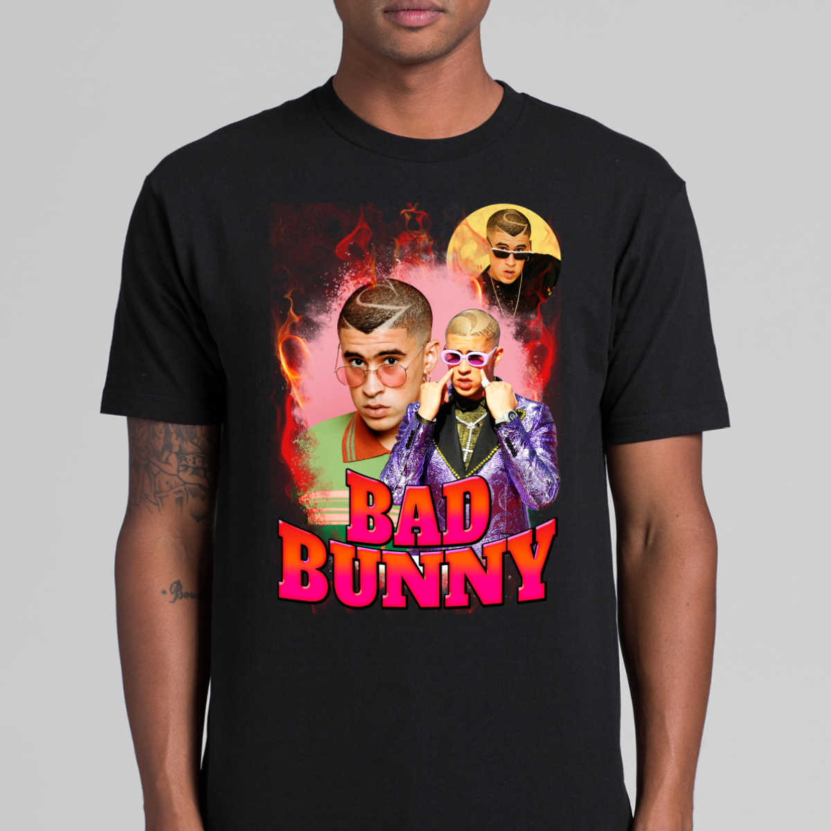 Bad Bunny V5 T-Shirt Rapper Family Fan Music Hip Hop Culture