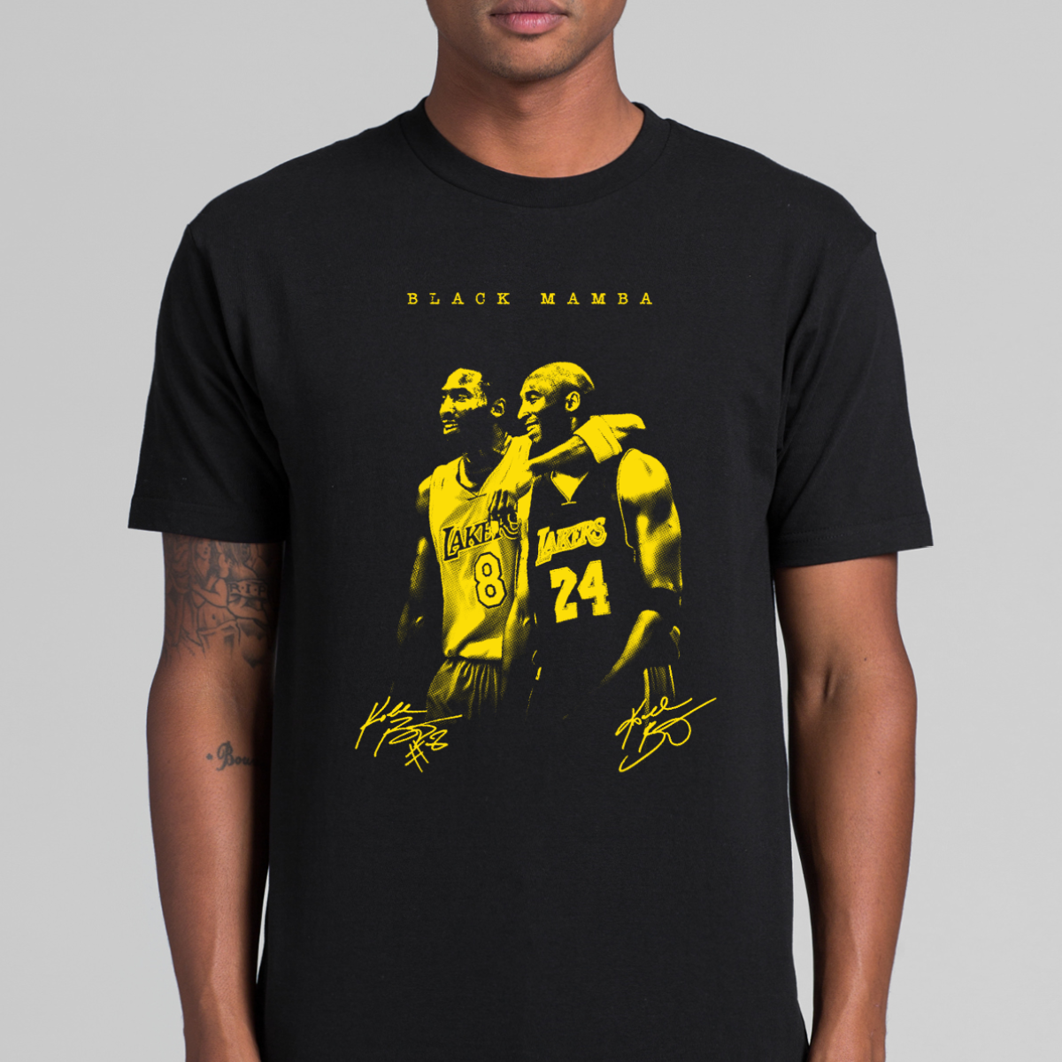 Kobe Bryant Black Mamba NBA T-Shirt Sport Athlete Family Tee