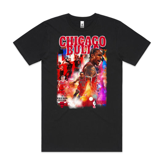 NBA Chicago Bulls NBA T-Shirt Sport Athlete Family Tee