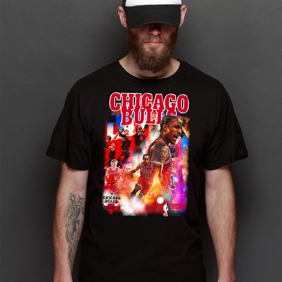 NBA Chicago Bulls NBA T-Shirt Sport Athlete Family Tee